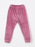 LC Waikiki Crew Neck Velvet Girls' Baby Pajama Set
